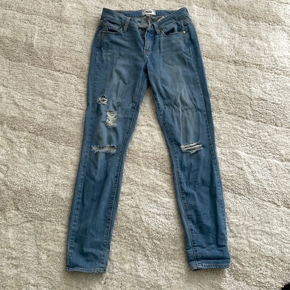 Paige destroyed skinny jeans